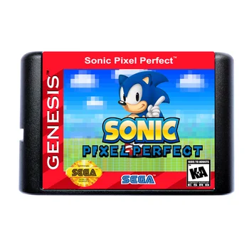 Sonic Pixel Perfect 16 Bit MD Hra Karty Pre Sega Mega Drive Pre Genesis