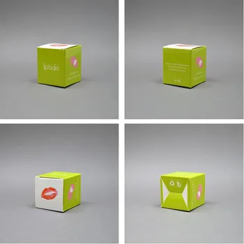 4.5*4.5*5 cm na Špeciálny papier box pre balzam na Pery kontajner loptu balenie 10pcs