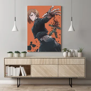 Modulárny Obrázky Plátno Jujutsu Kaisen Nobara Kugisaki Maľovanie Na Stenu Umenie Plagátu Tlač Je Moderný Obývacia Izba Domova Č Rámec