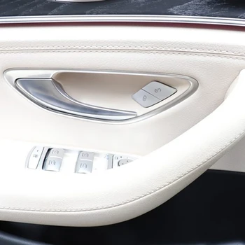 Dvere auta Prepínač Odblokovanie Tlačidiel Flitrami Dekorácie Kryt Výbava pre Benz W205 W213 X253 C E Trieda GLC-2019 (Co-Pilot)