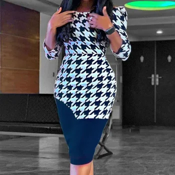 Retro ženy bodycon šaty polovičný rukáv lady úradu práce midi šaty župan femme vestiods afriky 2020 lete vintage šaty strany