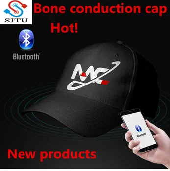 SITU E-kľúč Smart Hlas Spp Bluetooth Klobúk slúchadlá Hip Hop šiltovku Kostné Vedenie Bluetooth Headset Čiapky