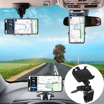1PC Auto, Telefón Majiteľa Vozidla Spätné Zrkadlo Montáž Držiaka Telefónu 360 Stupňov pre GPS Univerzálny Stojan