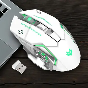 2.4 Ghz Wireless Gaming Mouse 2400 Nastaviteľné DPI Plnenie Stlmiť Optické Myši pre Home/Office Pc Notebook