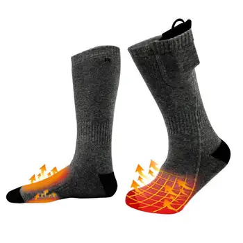 Batéria Vyhrievané Ponožky Nabíjateľná Elektrické Kúrenie Teplé Ponožky Nastaviteľná Teplota Unisex Nohy Ohrievačov Šport Tepelnej Ponožky