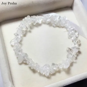 Prírodná biela crystal štrku Elastické lano náramok / zlepšiť pamäť radiačnej ochrany šperky / veľkoobchod dropshipping
