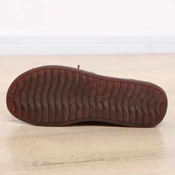DRKANOL 2021 Nový Dizajn Retro Ženy Ploché Topánky na Jar Ručné Tkanie Pravé Hovädzie Kože Oxford Topánky Pre Ženy Ležérne Topánky