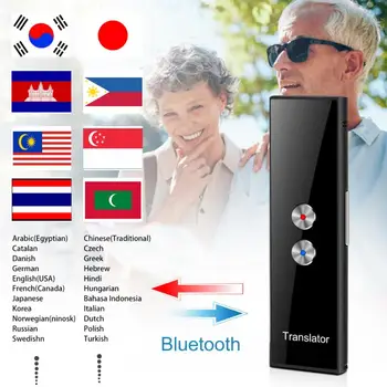 T8 PRO Bezdrôtový Smart Prekladateľ 68 Jazykov obojsmerná Reálnom Čase Okamžité Hlas Prekladateľ APLIKÁCIU Bluetooth Multi-Jazyk Mini Hot