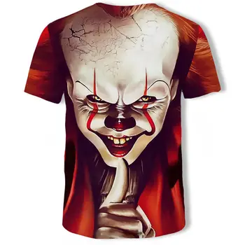 Nové klaun novinka 3D Tričko Mužov Joker, Prečo Tak Vážne 3D Full Tlač Harajuku Streetwear Módy Tees Tričko Letné Topy Plus Veľkosť