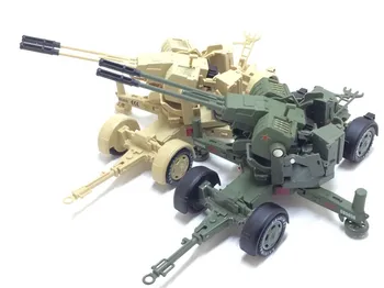 Vysoko kvalitné vojenské model 1:35 rozsahu Zliatiny anti-zbrane lietadiel trakciu cannon pre deti, darčeky, hračky pôvodné políčko doprava zadarmo