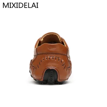 MIXIDELAI Značky 2020 Nové Luxusné Originálne Kožené Bytov taliansky Pánske Mokasíny Mužov Topánky Ležérne Módne Proklouznout O Vodičské Dizajnér