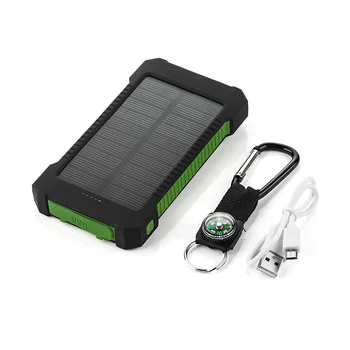 Solar Power Bank 30000mAh Nepremokavé Externú Batériu Powerbank S LED Svetlom Dual USB Poverbank pre iPhone Xiao Samsung