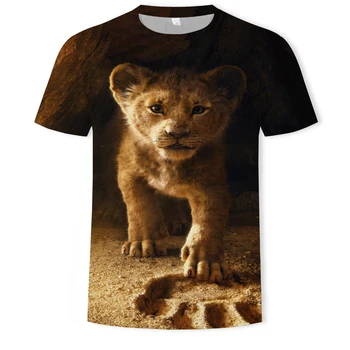 Osobnosti tvorivý zvierat vzor pánske T-shirt pánske letné bežné 3DT tričko pánske O-neck tričko plus veľkosť streetwear