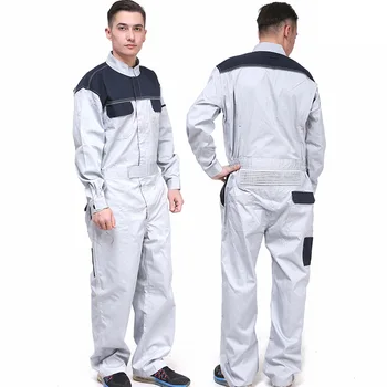 Pánske bavlna, sivá jednotné pracovné odevy banské pracovné oblečenie kombinézy pre mechanik opravár tesár