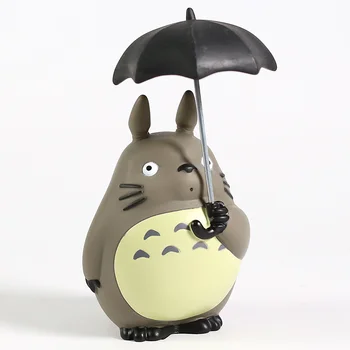 Môj Sused Totoro s Dáždnikom PVC Obrázok Hayao Miyazaki Zberateľskú Model Hračka