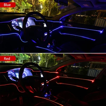 Auto EL Vodič Viedol Auto Svetlá Neónových LED lampa Lano Trubice LED Pásy Pre Toyota Corolla RAV4 Camry Prado Yaris Hilux Prius Land Cruiser
