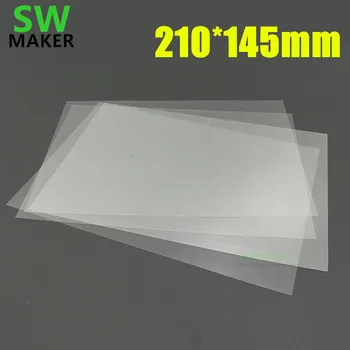 SLA DLP 3D tlačiarne diely UV živice F46.FEP membrána PTFE s lepiacou vrstvou Stick Nádrž Povlak flim 210*145mm veľkosť