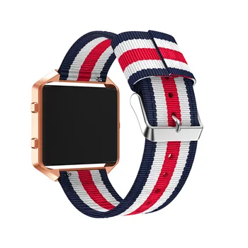 Nylonovej Šport Popruh s puzdro Náramok Nastaviteľné Náramok Pre Fitbit Blaze smart hodiniek Výmena hodinky remienok band
