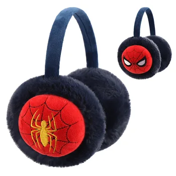 Detské Kreslené chrániče sluchu Zime Teplé Ucho Teplejšie Chlapci chrániče sluchu Študent Kapitán Amerika Spiderman chrániče sluchu Chlapec Teplé Príslušenstvo