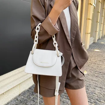 YBYT elegantné crossbody tašky pre ženy 2020 reťazca luxusné kabelky ženy tašky dizajnér vysoko kvalitnej PU kožené cestovná taška cez rameno