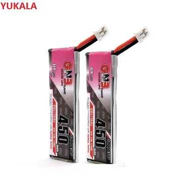 YUKALA 2ks-5 ks GAONENG 3.8-4.35 V 450mAh 1S 80C HV Batérie PH2.0 Plug /Biely Konektor Konektor Pre E010 M80S Tiny7 RC Modely