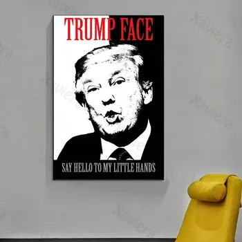 Donald Trump Abstraktné Plátne Obrazy Moderné Domáce Dekorácie Obývacia Izba Umenie Čiernej a Bielej Plagáty Americký Prezident Obrázok