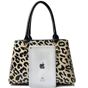 ženy, kožené kabelky veľké leopard taška ženy taška cez rameno 2019 luxusné kabelky ženy tašky najvyššie rukoväť tote tašky pre ženy
