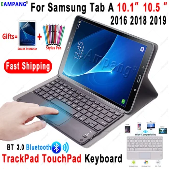TouchPad Klávesnica obal pre Samsung Galaxy Tab A6 10.1 2016 2019 10.5 2018 T510 T580 T590 TtrackPad 3.0 Klávesnice puzdro