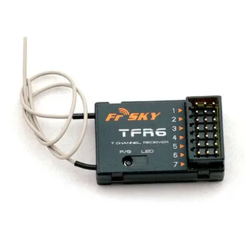FrSky 2.4 G 7CH TFR6-A/TFR6 Prijímač FASST Kompatibilné Horizontálne Konektory pre Rádiový Vysielač RC Racing Drone Hračky Časti