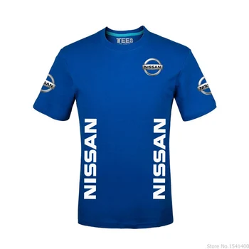 Nové Módne Mužov 2019 Bežné Krátky Rukáv O-krku Nissan T-shirt Topy Tee Pánske Oblečenie