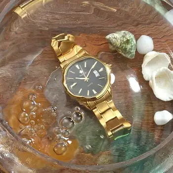 Montre Homme WWOOR pánske Hodinky Top Luxusné Zlaté Náramkové hodinky Quartz Mužov Nepremokavé Dátum Sledovať Klasické Hodiny Muž relogio masculino