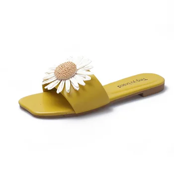 2020 Ženy Ploché podpätky Letné Šľapky Žena Kvet Pláži protišmykových Outdoorové Sandále Vonkajšie Nosenie Vonkajšie Ploché Topánky