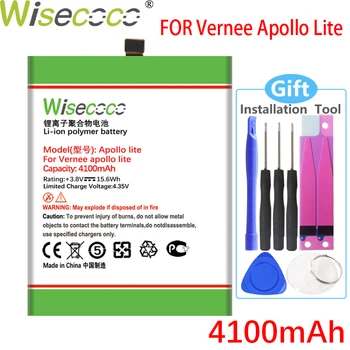 WISECOCO 4100mAh Apollo Lite Batérie Pre Vernee Apollo Lite Mobilný Telefón, Vysoká Kvalita +Sledovacie Číslo