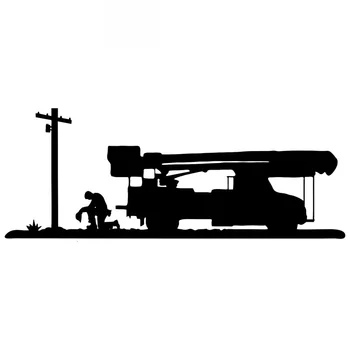 Auto Nálepky Lineman Elektrikár Wireman Modlitba Auto Príslušenstvo, Auto Nálepky, Tvorivé chranenim, Čierna/Biela,17 cm*7 cm