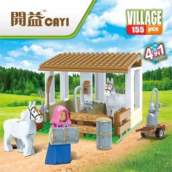 Deti Hračky Legoingly Stavebné Bloky Farmy kombajnov Tehly Vzdelávacie Hračky Pre Deti DIY Model Auta Vianočné Darčeky