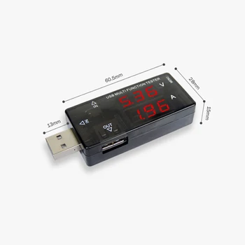Digitálny Voltmeter USB Tester Napätia Tester Ammeter Volt na Meter Aktuálne Metrov Kapacita Batérie Tester Power Bank
