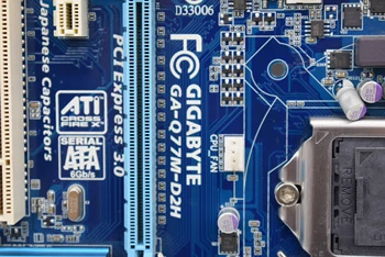 PRE GIGABYTE Giga GA-Q77M-D2H 1155-pin DVI/HDMI Q77 ddr3 základná doska podporuje 3770K Pôvodná Používané doska
