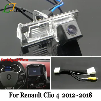 Spätné Kamery S 24Pin Adaptér Kábel Pre Renault Clio 4 IV / OEM Monitore Kompatibilné HD Auto Backup Zadnej strane Fotoaparátu