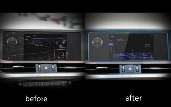 8 cm Auta Tvrdené Sklo Obrazovky Ochranný Film Nálepky GPS Multimediálne LCD Stráže Pre Lexus ES ES260 ES200 ES300h Príslušenstvo