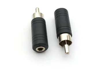 100 ks 3,5 mm Žena Mono Jack RCA Phono Male Konektor Audio Converter