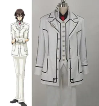 Anime Upír Rytier Kuran Kaname Jednotné Cosplay Kostým Biely Čierny Oblek Plný Nastaviť Vlastnú Veľkosť