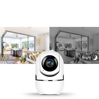 QZT 360° Home Security Kamera Dohľadu Krytý IP Kamera WIFI Mini Baby Monitor Infračervené Nočné Videnie Video Kamera WIFI 1080P