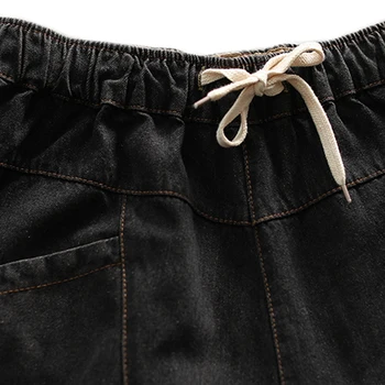 Ženy Veľké Jeans Denim Nohavice Joggers Retro Vintage Módy Bežné Dlhé Voľné Nadrozmerné Bielené na Jeseň AZ40192018