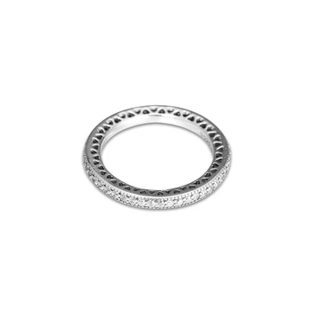 Shinning Krúžky 925 Sterling Silver Pôvodné Srdce Strieborný Prsteň Pre DIY Šperky Ženy Valentína Darček
