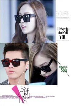 IMAKEFASHION juhokórejský Jessica Jung Style slnečné Okuliare Ženy slnečné Okuliare Farebné Hranaté Okuliare Muži Okuliare JWW077