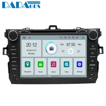Najnovšie Android 9.0 4+32GB autorádia Multimediálne DVD Prehrávač Pre Toyota Corolla 2007-2012 Mapy GPS Navigácie Stereo Auto Rádio PX5