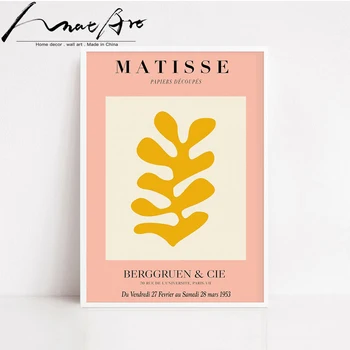 Matisse abstraktnej maľbe plagát, tlač minimalistický plagát cena domáce dekorácie plátno na stenu umenie siluetu kvet Miestnosti dekorácie