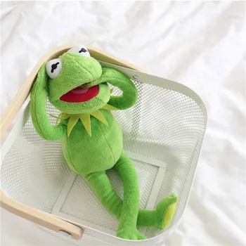 1pc 40 cm Kermit Oblečenie pre Bábiku Sesame Street žaby Hračky Plyšové zvieratko Mäkká plyšová Baby Doll Sviatok Vianočný Darček Pre Deti