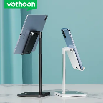 Vothoon Ploche Mobilný Telefón Držiak na Stojan pre iPhone, iPad Nastaviteľné Kovové Tablet Skladací Stôl Mobilný Telefón Stojan, Držiak