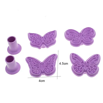 Vzor motýľ Razba Die Plastové Pečiatky pre keramického Ílu Polyméru Textúra dizajnér DIY Hliny Šperky Nástroj